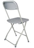 Chivari 100 Pack Gray Plastic Folding Chair and 10 96" (8 Foot) Rectangular Plywood Banquet Table CFPG-100PLY96-KT