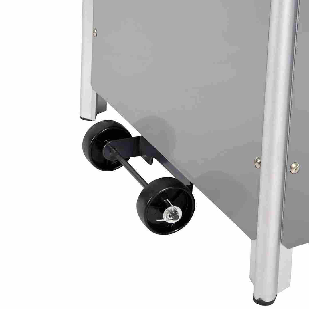 Chivari Gray Propane Pyramid Patio Heater 43000 BTU with Cover HEAT-PYR43KBTU-GRY