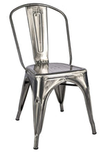 GunMetal Gray Hi Gloss Tolix Style Metal Chair