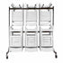 Chivari Hanging Chair Cart for Poly, Resin, Metal and Bamboo Folding Chairs - up to 120 chairs CART101G-AX-T