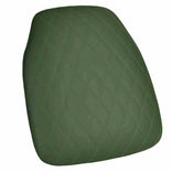 Hunter Green Vinyl Panel Back Chiavari Cushion with Bentley Stitching and SlipNot™ Technology