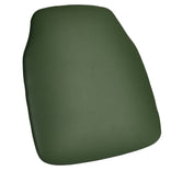 Hunter Green 1.75" Vinyl Panel Back Chiavari Cushion with SlipNot™ Technology