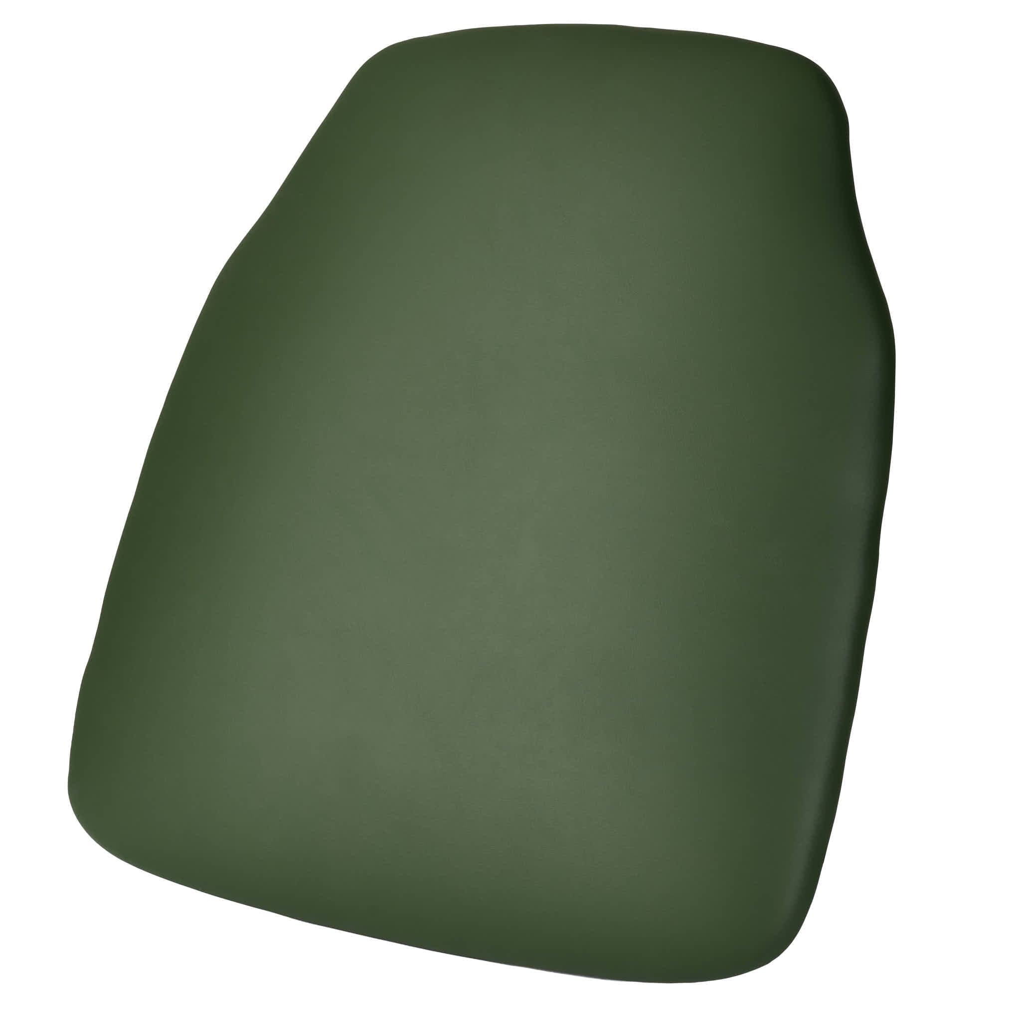 Chivari Hunter Green 1.75" Vinyl Panel Back Chiavari Cushion with SlipNot™ Technology CUSHPANVINHG-SPNT-AX