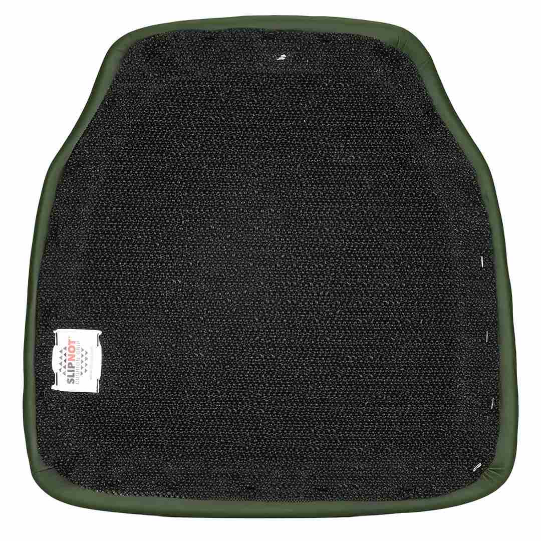 Chivari Hunter Green 1.75" Vinyl Panel Back Chiavari Cushion with SlipNot™ Technology CUSHPANVINHG-SPNT-AX