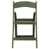 Chivari Hunter Green with Matching Seat Resin Steel Skeleton Folding Chair CFRHGB-ST-A