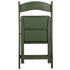 Chivari Hunter Green with Matching Seat Resin Steel Skeleton Folding Chair CFRHGB-ST-A
