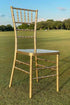 Chivari Sparkling Gold Champagne Resin Steel Skeleton™ Chiavari Chair CCRCHGSP-STEEL-AX-T