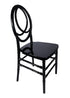 Chivari Black ToughResin™ Infinity Chair - 4 Pack - Some Assembly Required CIRB-U-ZG-T-4