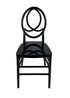 Chivari Black ToughResin™ Infinity Chair - 4 Pack - Some Assembly Required CIRB-U-ZG-T-4