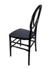 Chivari Black ToughResin™ Infinity Chair - 4 Pack - Some Assembly Required CIRB-U-ZG-T-4
