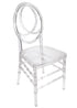 Chivari Clear Resin ProClear™ Infinity Chair - 4 Pack - Some Assembly Required CIRC-U-ZG-T-4