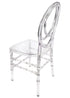 Chivari Clear Resin ProClear™ Infinity Chair - 4 Pack - Some Assembly Required CIRC-U-ZG-T-4