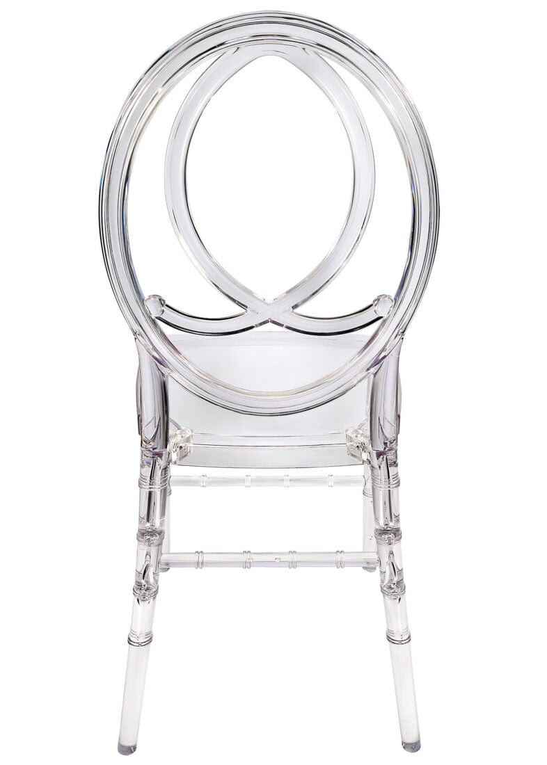 Chivari Clear Resin ProClear™ Infinity Chair - 4 Pack - Some Assembly Required CIRC-U-ZG-T-4