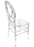Chivari Clear Resin ProClear™ Infinity Chair - 4 Pack - Some Assembly Required CIRC-U-ZG-T-4