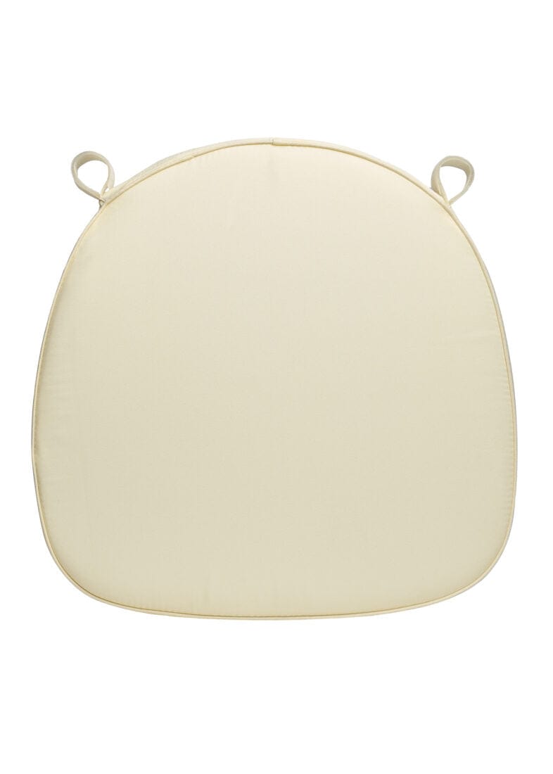 Chivari Ivory Fabric 2" Thick Cross Back Cushion CUSHXSTRAP-IVY-AX-T