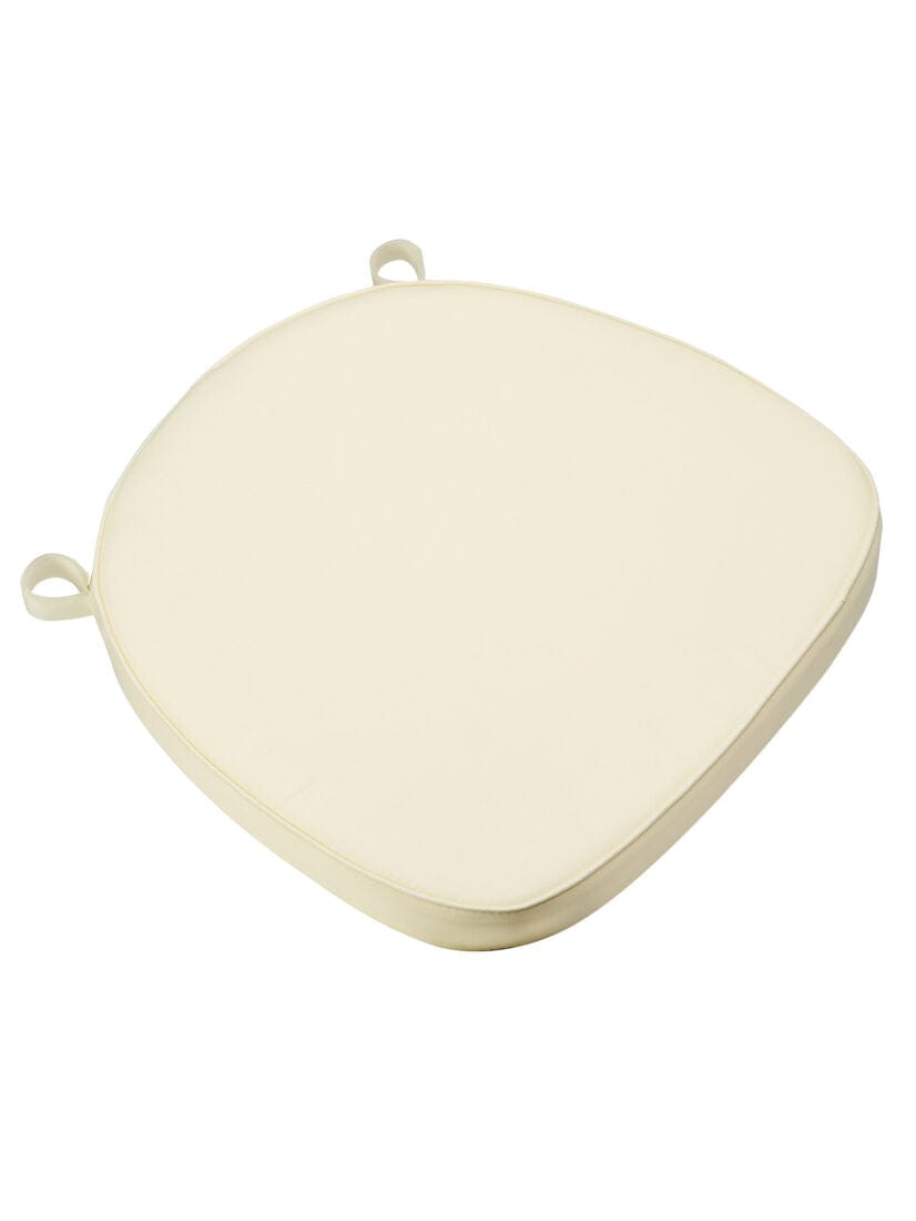 Chivari Ivory Fabric 2" Thick Cross Back Cushion CUSHXSTRAP-IVY-AX-T
