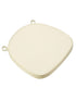 Chivari Ivory Fabric 2" Thick Cross Back Cushion CUSHXSTRAP-IVY-AX-T