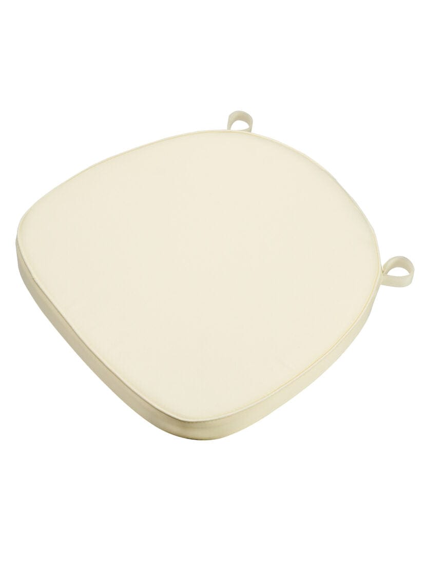 Chivari Ivory Fabric 2" Thick Cross Back Cushion CUSHXSTRAP-IVY-AX-T
