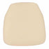 Chivari Ivory 1.75" Thick Fabric Panel Back Chiavari Chair Cushion and SlipNot™ Technology CUSHPANFAB-IVY-A