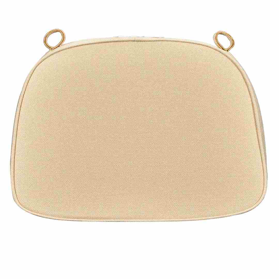 Chivari Ivory with Ivory Piping 2.5" Thick Chair Cushion - World's Best Cushions CUSHBST-II-AX-T