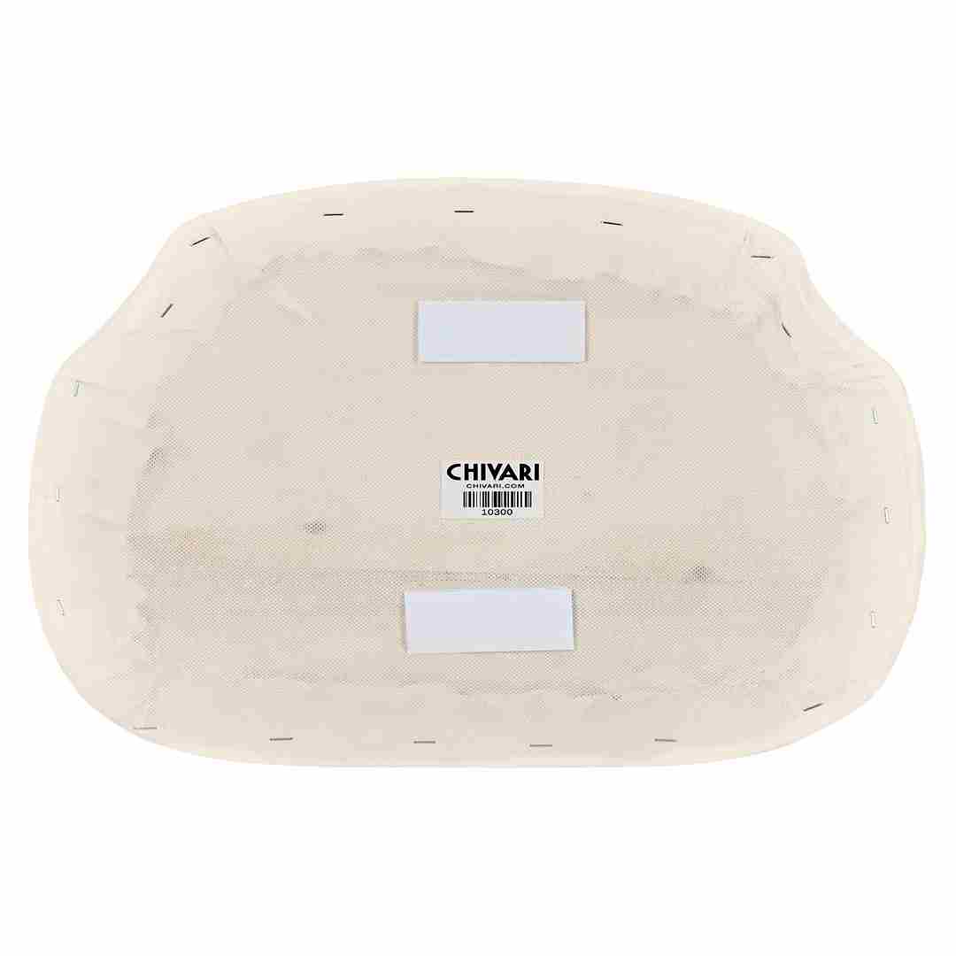Chivari Large Ivory Vinyl 1.75" Thick Cross Back Cushion CUSHXL-PANVINIVY-PVC-AX-T