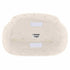 Chivari Large Ivory Vinyl 1.75" Thick Cross Back Cushion CUSHXL-PANVINIVY-PVC-AX-T