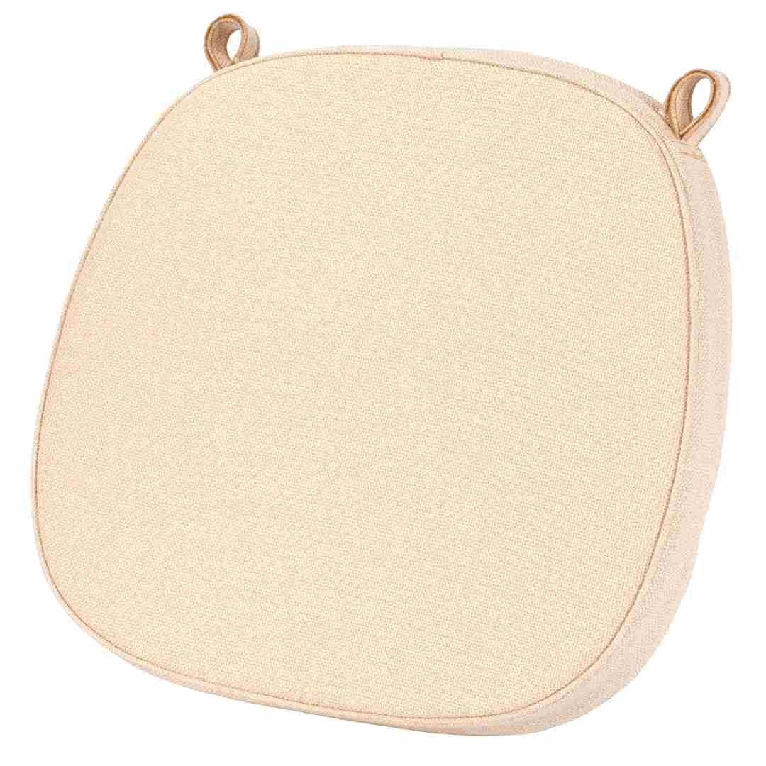 Chivari Ivory 2.0" Thick Willow Wood Velcro Strap Cushion CUSHWWSTRAPIVY-T