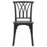 Chivari Kids Matte Black ToughResin™ Willow Chair CWRB-KID-ZG-T