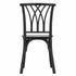 Chivari Kids Matte Black ToughResin™ Willow Chair CWRB-KID-ZG-T