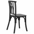 Chivari Kids Matte Black ToughResin™ Willow Chair CWRB-KID-ZG-T