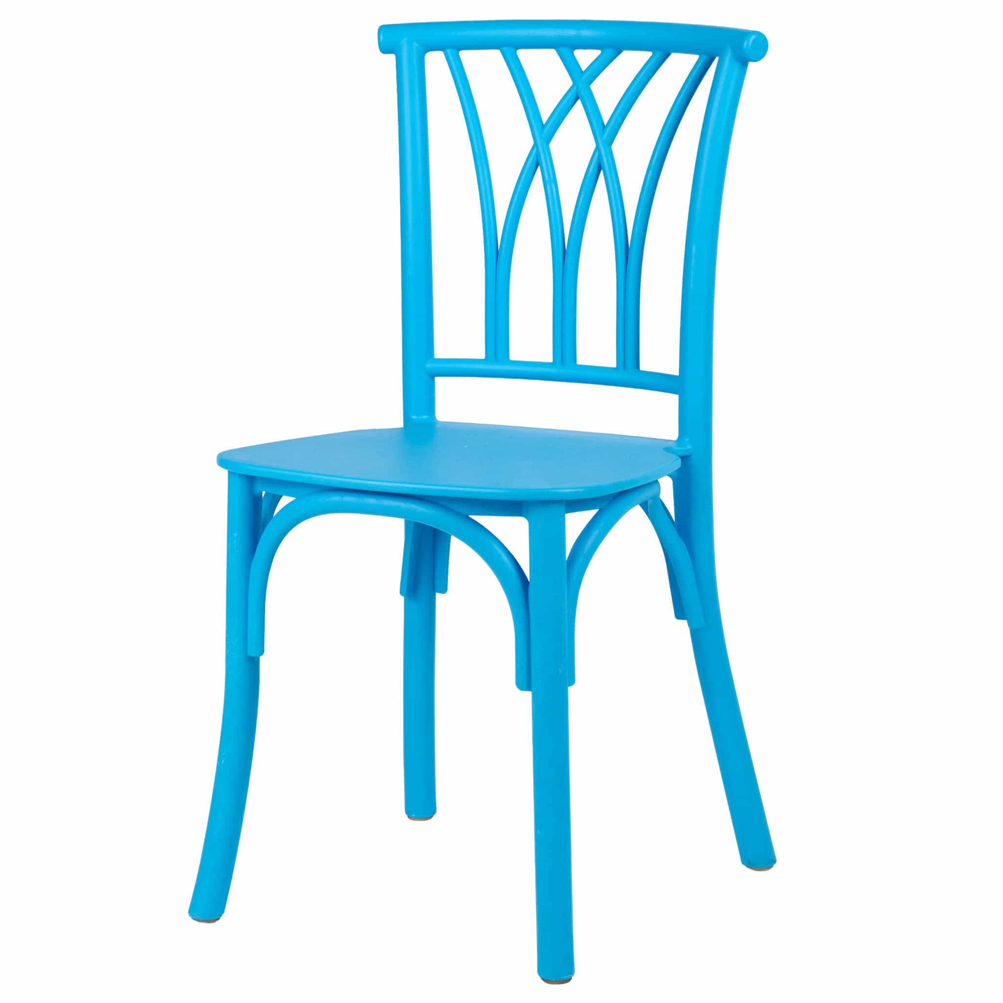 Chivari Kids Blue ToughResin™ Willow Chair CWRBLU-KID-ZG-T
