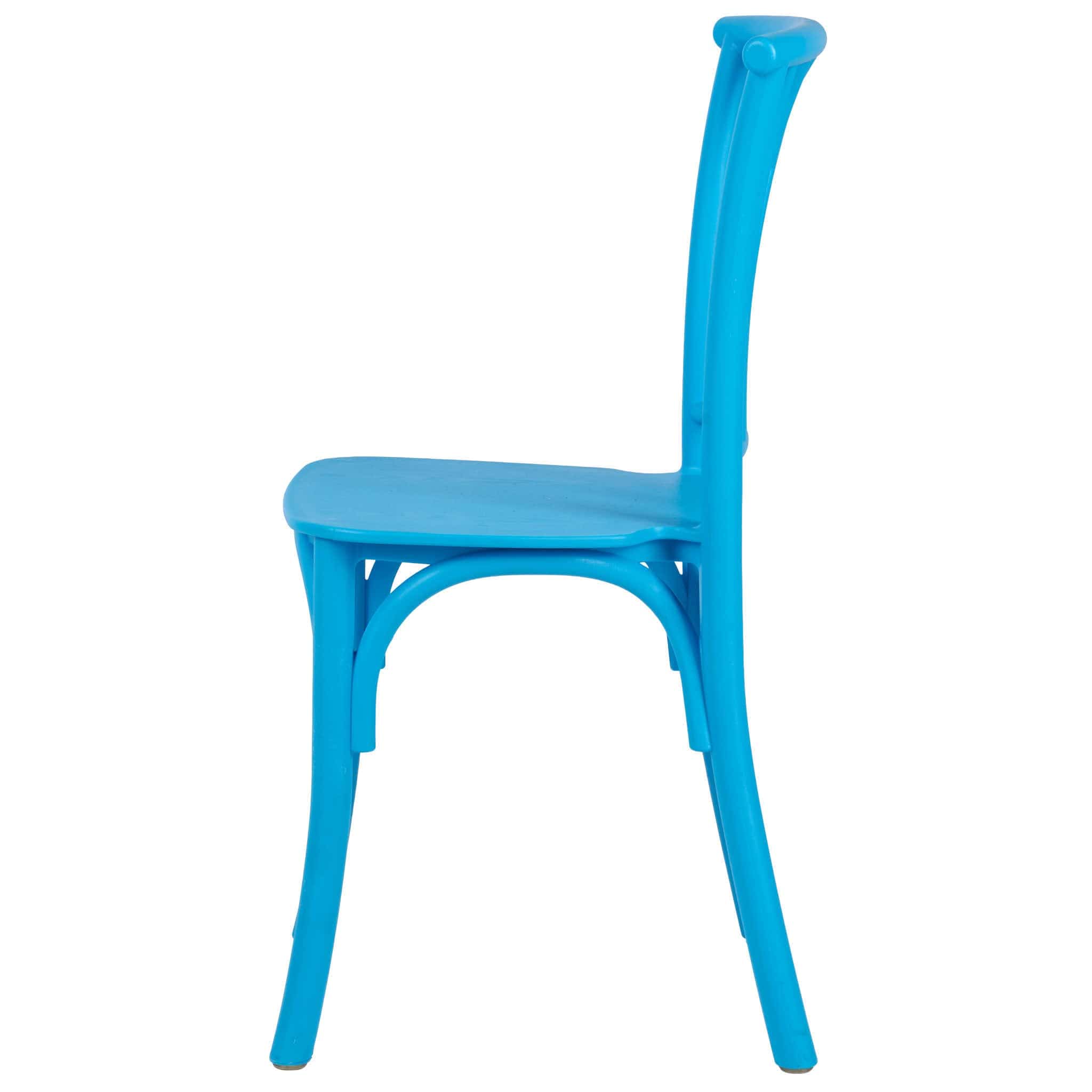 Chivari Kids Blue ToughResin™ Willow Chair CWRBLU-KID-ZG-T