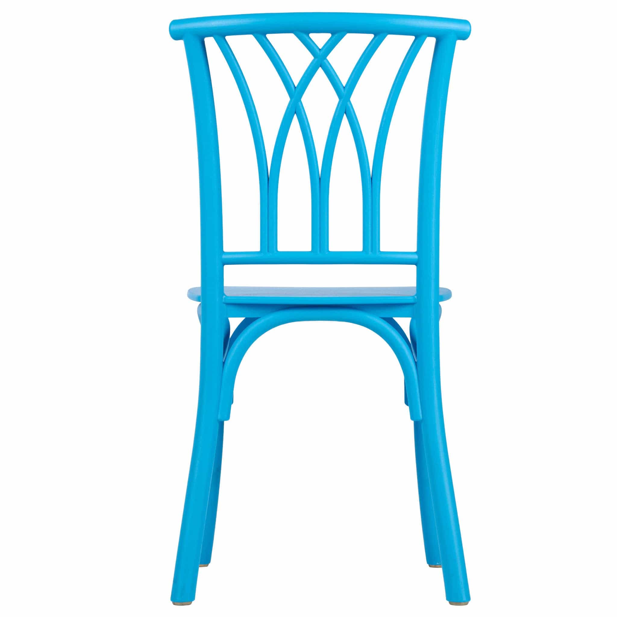 Chivari Kids Blue ToughResin™ Willow Chair CWRBLU-KID-ZG-T