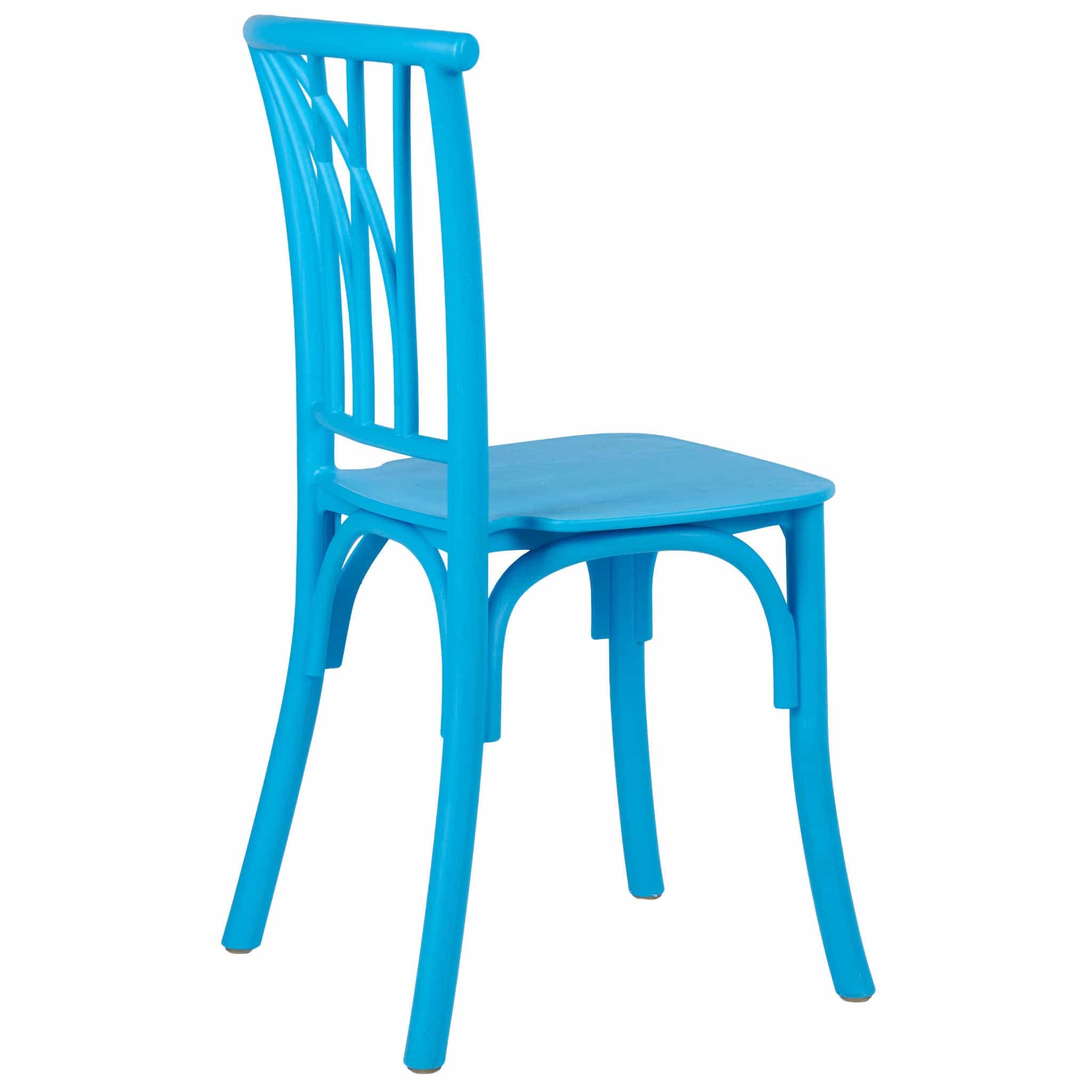 Chivari Kids Blue ToughResin™ Willow Chair CWRBLU-KID-ZG-T