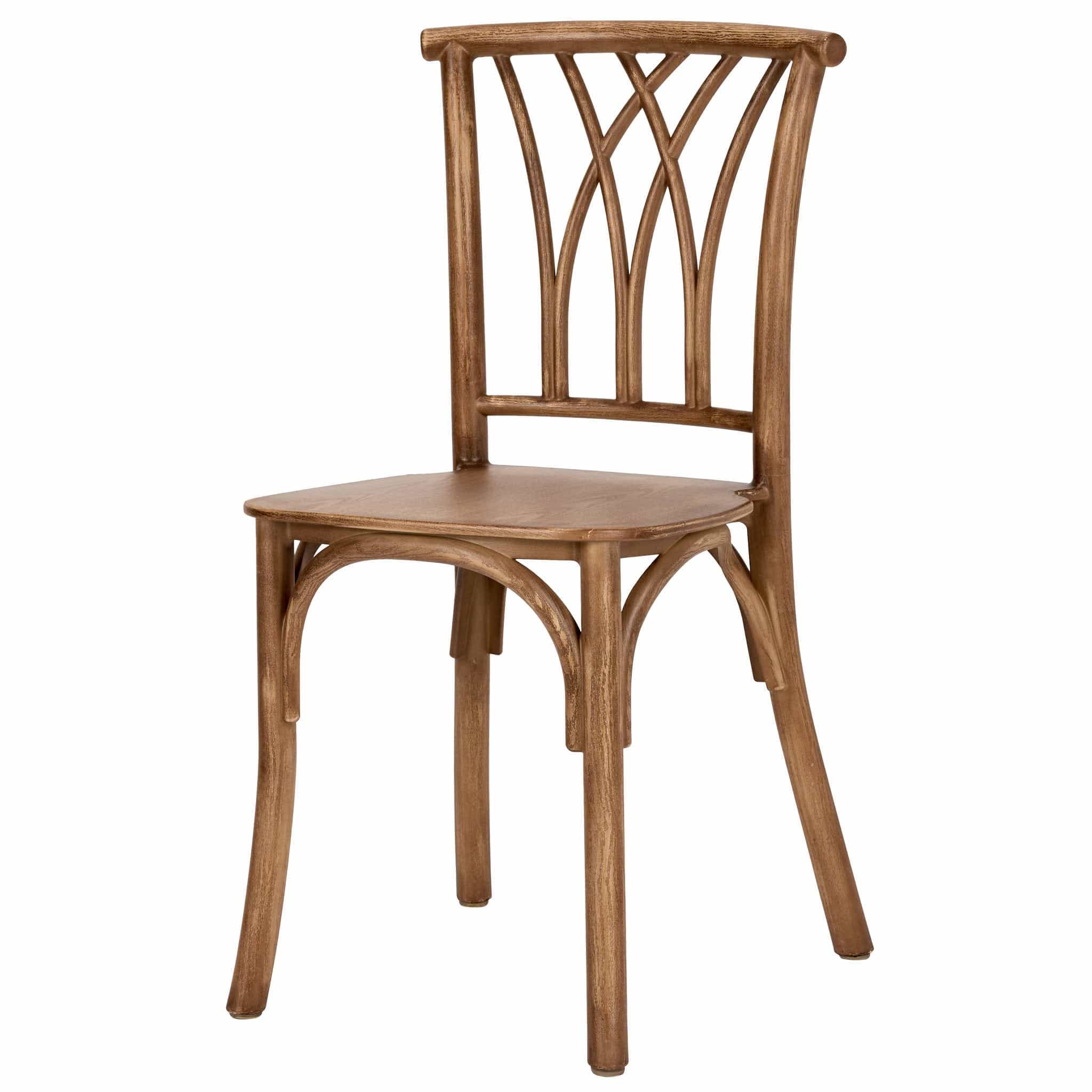 Chivari Kids Chestnut ToughResin™ Willow Chair CWRC-KID-ZG-T