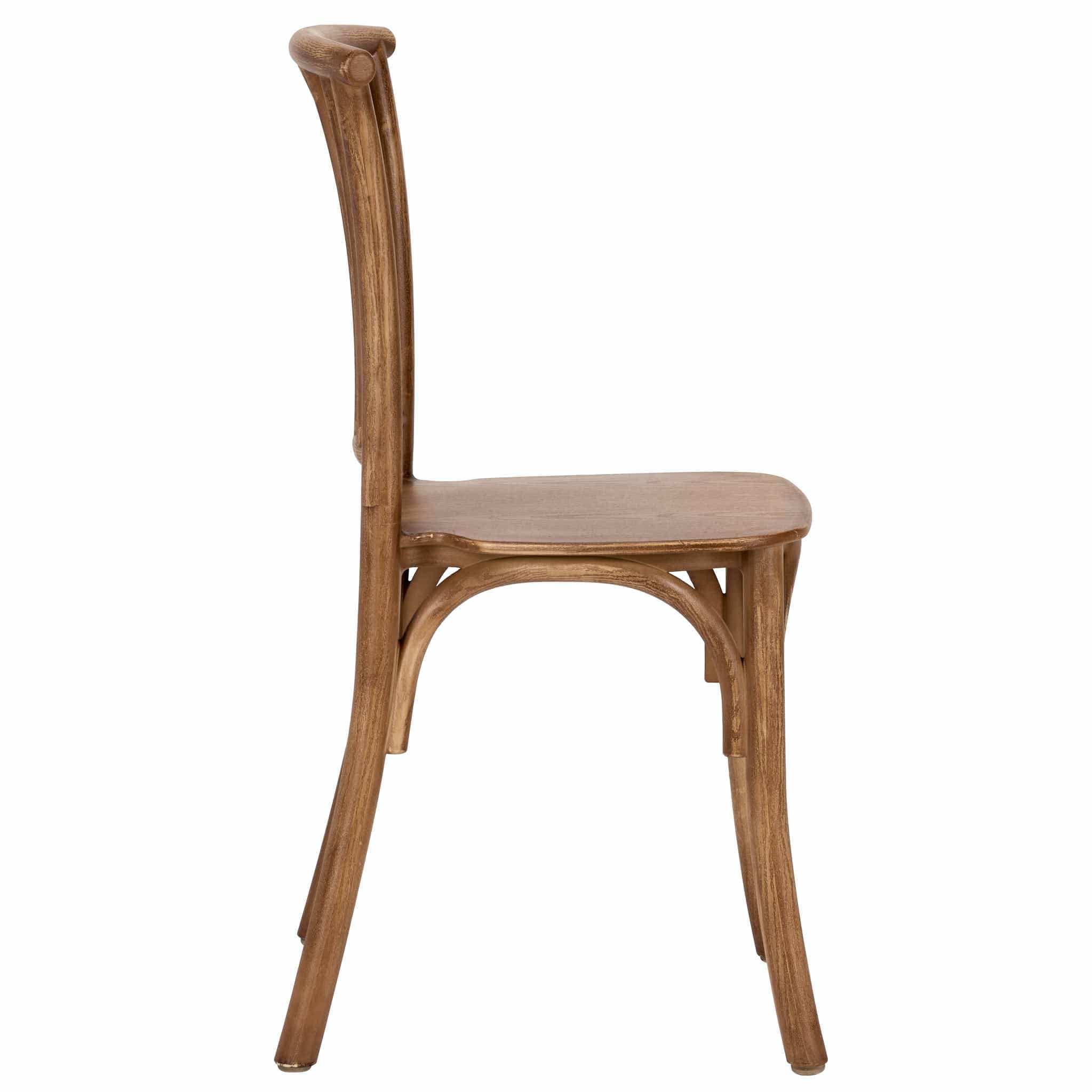 Chivari Kids Chestnut ToughResin™ Willow Chair CWRC-KID-ZG-T