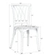 Chivari Kids White ToughResin™ Willow Chair CWRW-KID-ZG-T