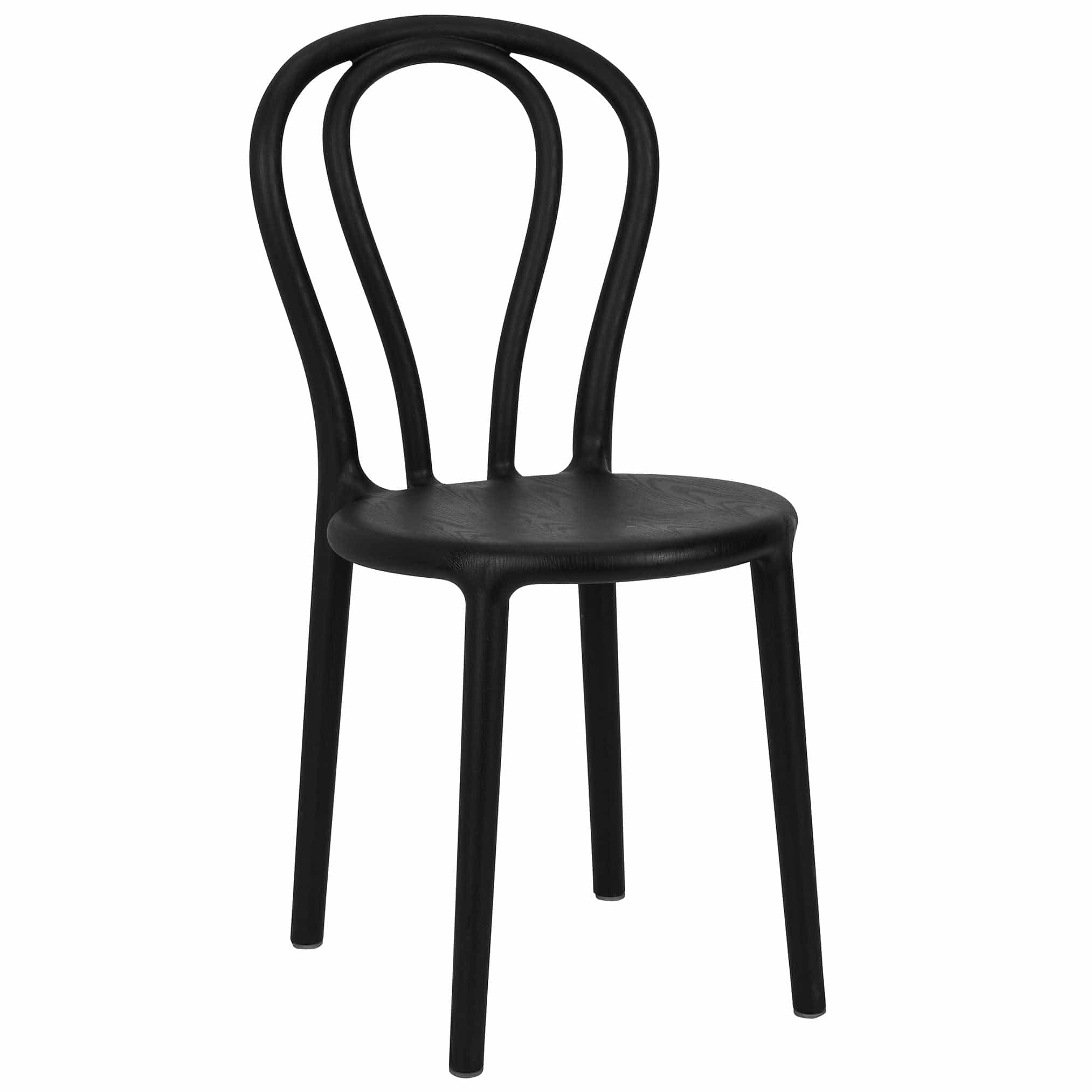 Chivari Kids Black Licorice Resin Bentwood Festive Chair CBFRB-KID-ZG-T