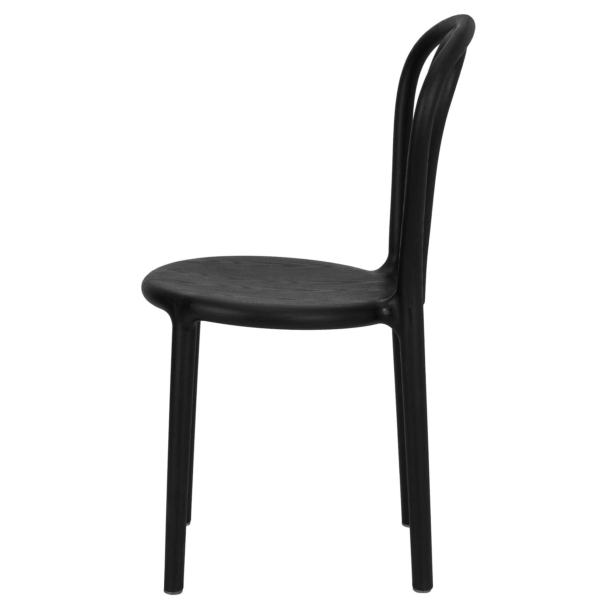 Chivari Kids Black Licorice Resin Bentwood Festive Chair CBFRB-KID-ZG-T