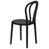 Chivari Kids Black Licorice Resin Bentwood Festive Chair CBFRB-KID-ZG-T