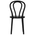 Chivari Kids Black Licorice Resin Bentwood Festive Chair CBFRB-KID-ZG-T