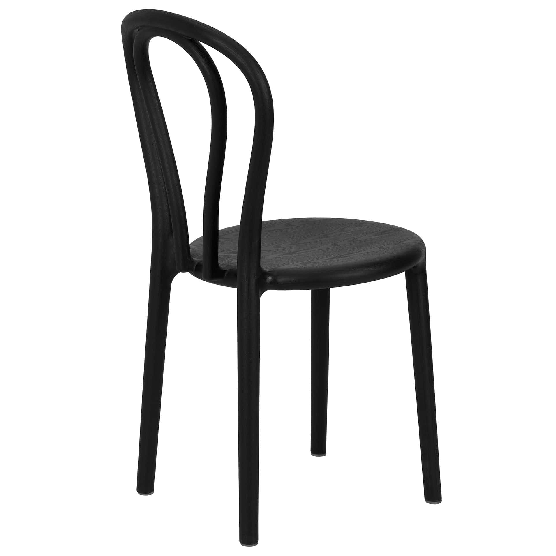 Chivari Kids Black Licorice Resin Bentwood Festive Chair CBFRB-KID-ZG-T