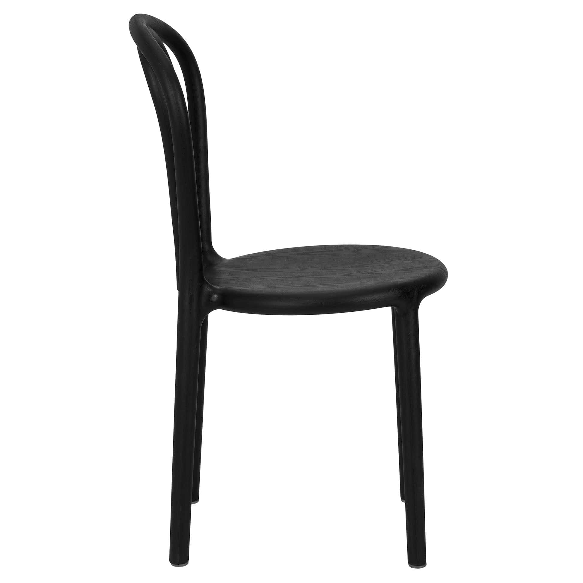 Chivari Kids Black Licorice Resin Bentwood Festive Chair CBFRB-KID-ZG-T