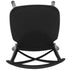 Chivari Kids Black ToughResin™ WoodGrain Cross Back Chair CXRB-KID-ZG-T