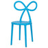 Chivari Kids Blue Resin Bow Chair with Round Seat CBORBLU-KID-ZG