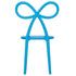 Chivari Kids Blue Resin Bow Chair with Round Seat CBORBLU-KID-ZG