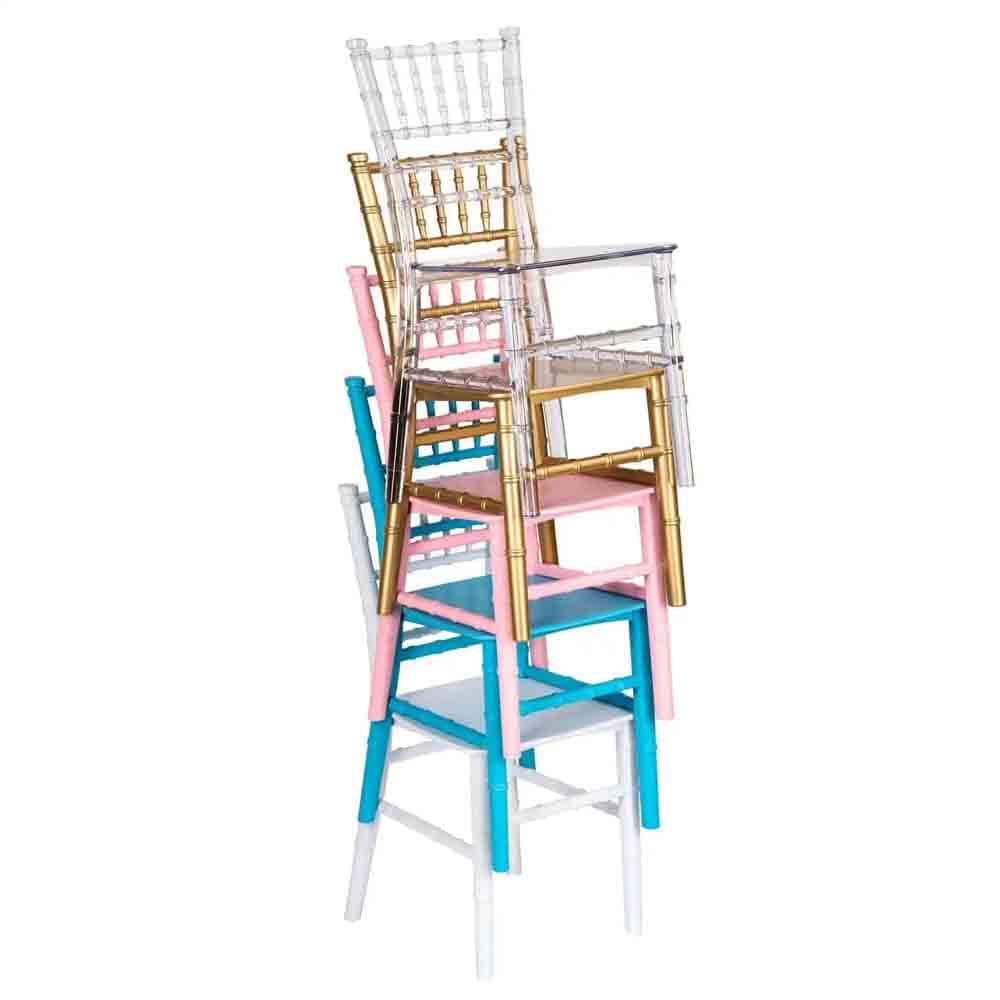 Chivari Kids Blue ToughResin™ Chiavari Chair CCRBLU-KID-CX-T
