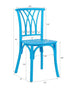 Chivari Kids Blue ToughResin™ Willow Chair CWRBLU-KID-ZG-T