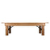 Chivari Kids 72″ x 30″ (6 Foot ) Chestnut Rectangle Straight Leg Farm Table TFARMRT7230-CHESTNT-SLGKID-AX-T