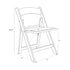 Chivari Kids White Resin Folding Chair CFRW-KID-AX-T